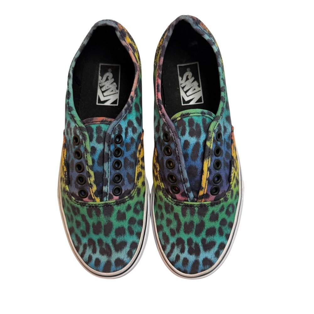 Vans Authentic Rainbow Leopard print shoes - Unisex Women's Size 8.5 / Mens 7